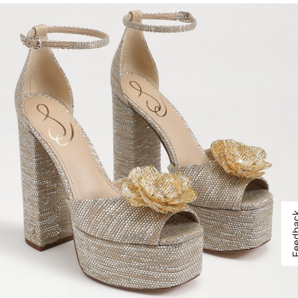 Sam Edelman Kori flora platform heel 7.5 never been worn